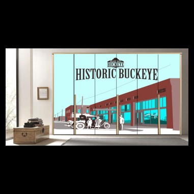 Αυτοκόλλητα ντουλάπας Historic buckeye