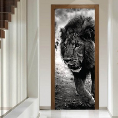 Αυτοκόλλητα πόρτας Λιοντάρι