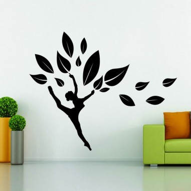 Αυτοκόλλητα τοίχου Γυναίκα δέντρο