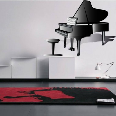 Αυτοκόλλητα τοίχου Πιάνο με παρτιτούρα