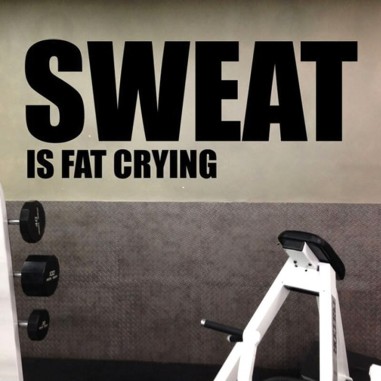 Αυτοκόλλητα τοίχου Sweat