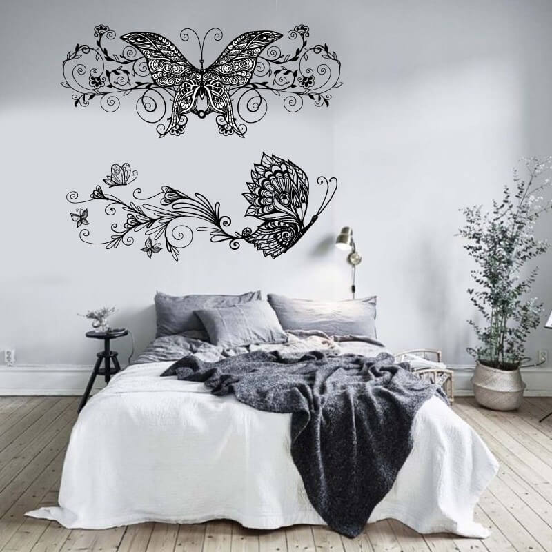 Αυτοκόλλητο τοίχου Decorative butterflies