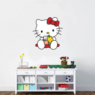 Αυτοκόλλητο τοίχου hello kitty