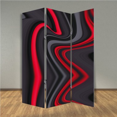 Παραβάν Abstract black and red