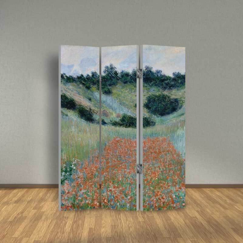 Παραβάν Claude Monet - Poppy Field in a Hollow near Giverny