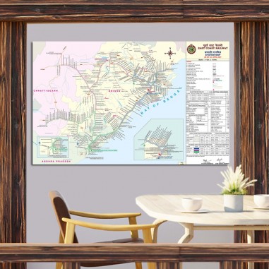 Πίνακας σε καμβά  Χάρτης 1 