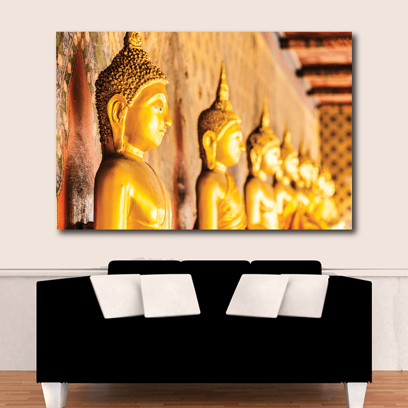 Πίνακας σε καμβά Αγάλματα Βουδισμού