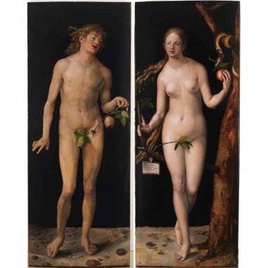 Πίνακας σε καμβά Albrecht Dürer - Adam and Eve