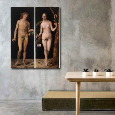 Πίνακας σε καμβά Albrecht Dürer - Adam and Eve
