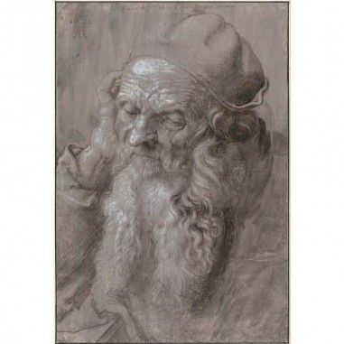 Πίνακας σε καμβά Albrecht Dürer - Head of an Old Man - 1521