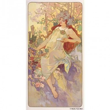Πίνακας σε καμβά Alphonse Mucha - The Seassons_Summer(1896)