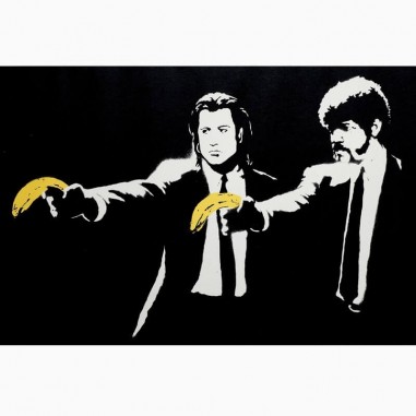 Πίνακας σε καμβά Banksy - Pulp Fiction