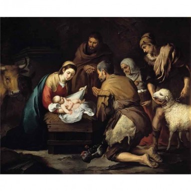 Πίνακας σε καμβά Bartone Esteban Murillo - Adoración de los pastores