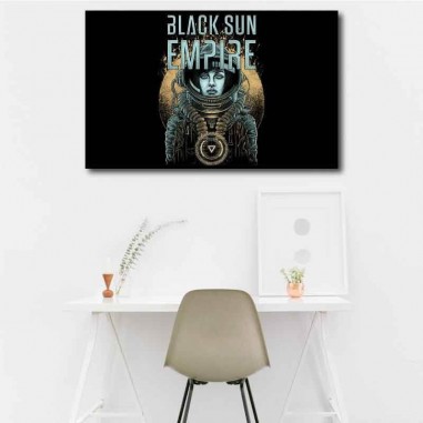 Πίνακας σε καμβά Black Sun Empire
