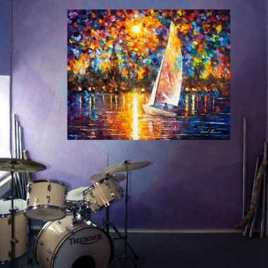 Πίνακας σε καμβά Boat painitng
