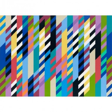 Πίνακας σε καμβά Bridget Riley Through Through