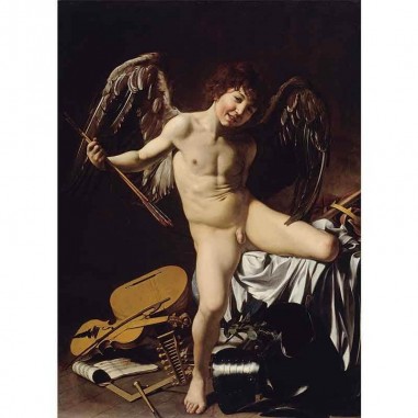 Πίνακας σε καμβά Caravaggio - Cupid as Victor