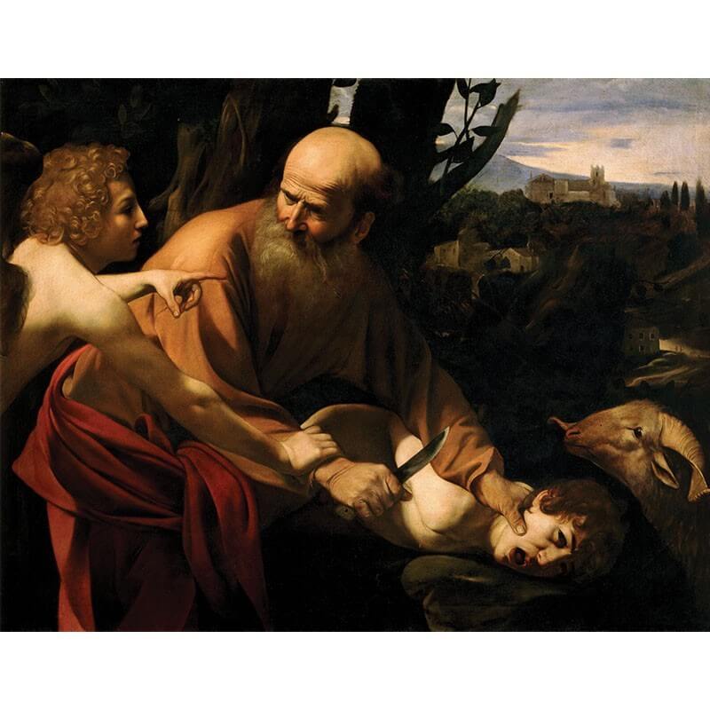 Πίνακας σε καμβά Caravaggio - Sacrifice of Isaac