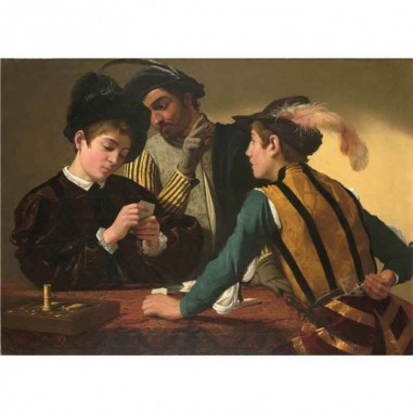 Πίνακας σε καμβά Caravaggio - The Cardsharps