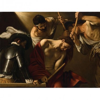 Πίνακας σε καμβά Caravaggio - The Crowning with thorns