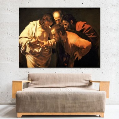 Πίνακας σε καμβά Caravaggio - The Incredulity of Saint Thomas