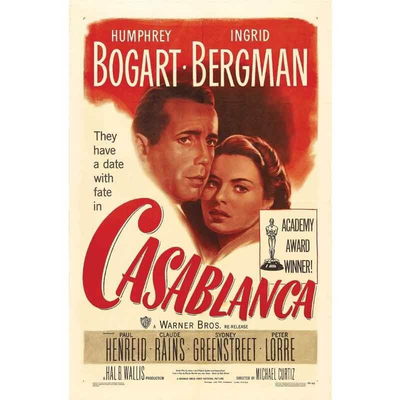 Πίνακας σε καμβά Casablanca Poster
