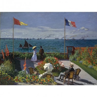 Πίνακας σε καμβά Claude Monet - Jardin à Sainte-Adresse