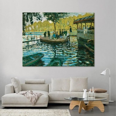Πίνακας σε καμβά Claude Monet - La Grenouillére