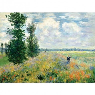 Πίνακας σε καμβά Claude Monet - Poppy Field (1875)