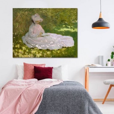 Πίνακας σε καμβά Claude Monet - Springtime