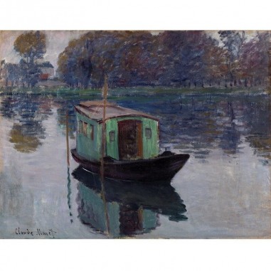 Πίνακας σε καμβά Claude Monet - The Studio Boat