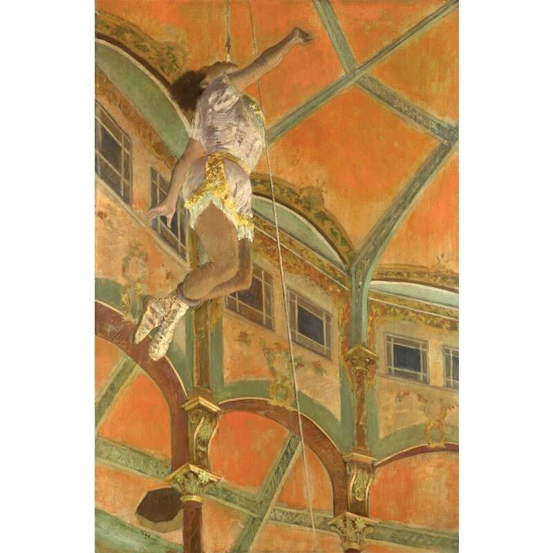 Πίνακας σε καμβά Degas - Miss La la at the cirque Fernando