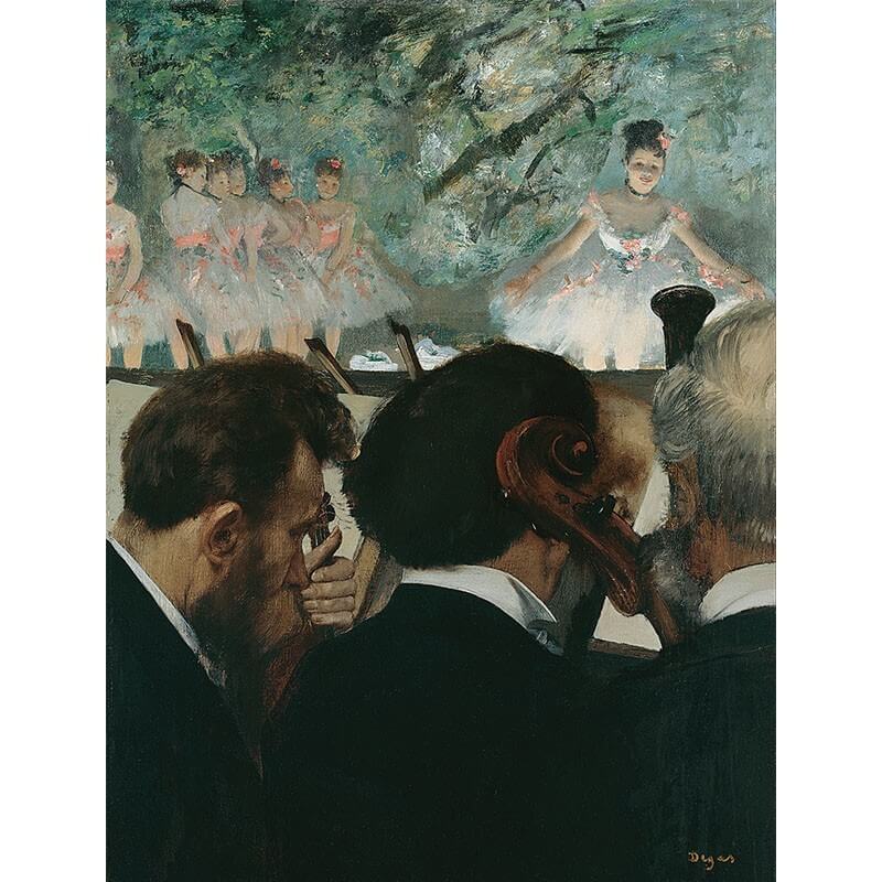Πίνακας σε καμβά Degas - Orchestra Musicians