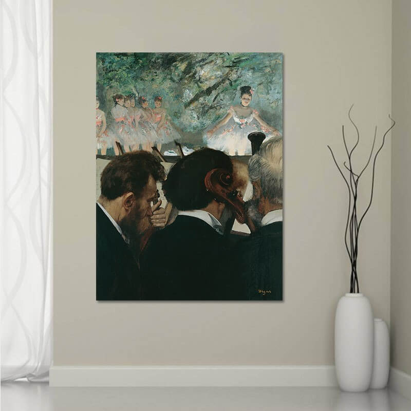 Πίνακας σε καμβά Degas - Orchestra Musicians
