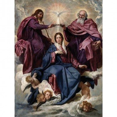 Πίνακας σε καμβά Diego Velázquez - Coronation of the Virgin