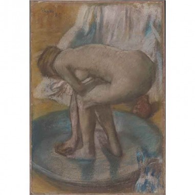 Πίνακας σε καμβά Edgar Degas - Woman Bathing in a Shallow Tub(1885)