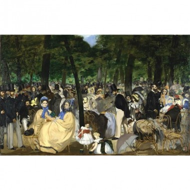 Πίνακας σε καμβά Edouard Manet - Music in the Tuileries Garden