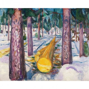 Πίνακας σε καμβά Edvard Munch - The Yellow Log