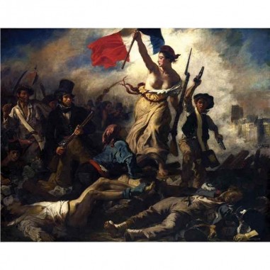 Πίνακας σε καμβά Eugène Delacroix - Liberty Leading the People - 1830