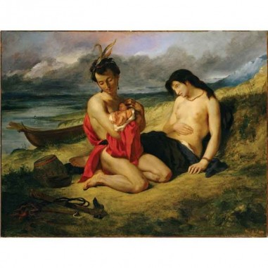 Πίνακας σε καμβά Eugène Delacroix - The Natchez - 1835