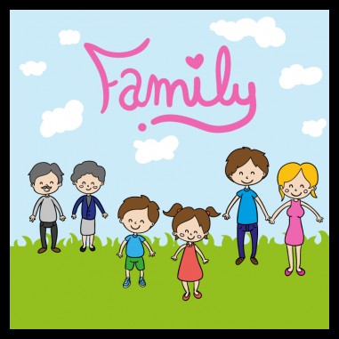 Πίνακας σε καμβά family