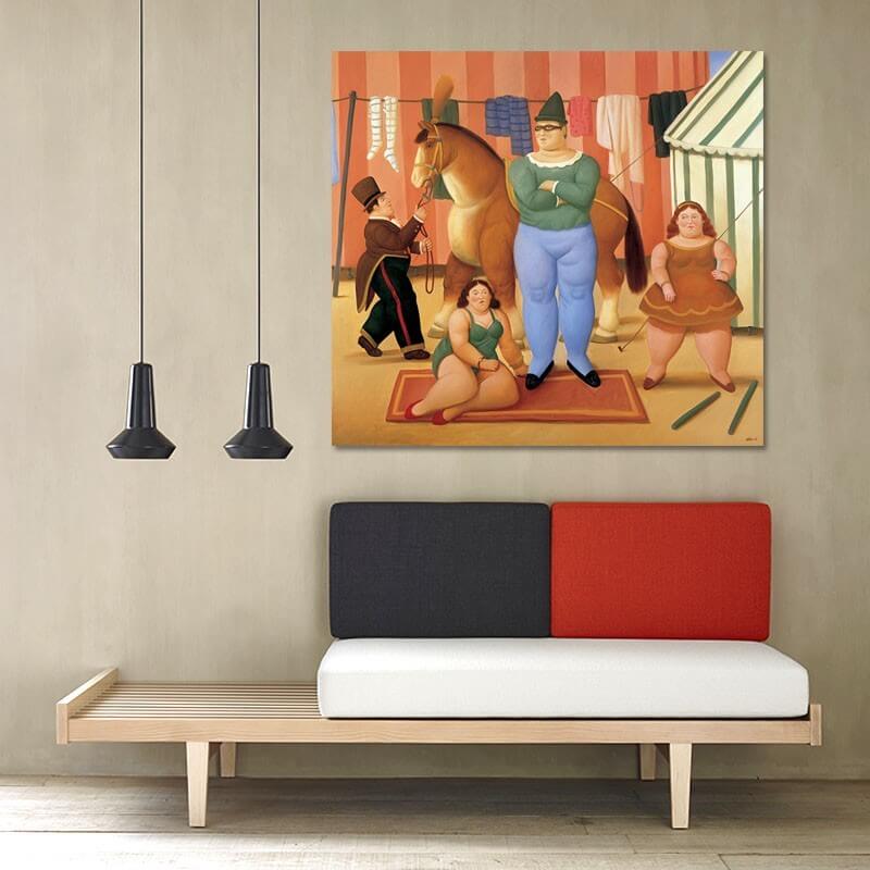 Πίνακας σε καμβά Fernando Botero - Circus