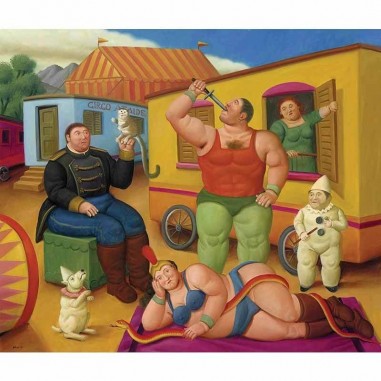 Πίνακας σε καμβά Fernando Botero - Circus People