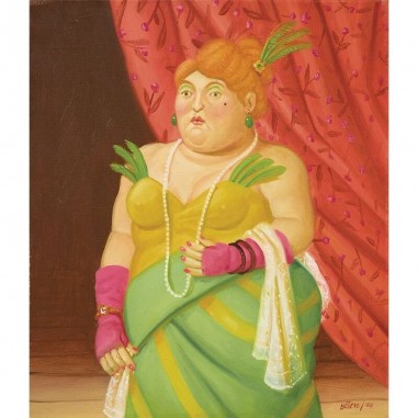 Πίνακας σε καμβά Fernando Botero -  Society lady
