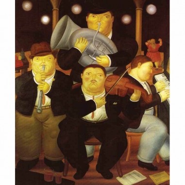 Πίνακας σε καμβά Fernando Βotero - Four Musicians