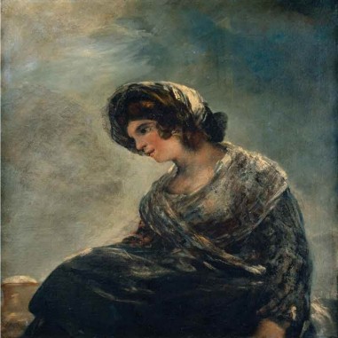 Πίνακας σε καμβά Francisco de Goya - The Milkmaid of Bordeaux - 1825