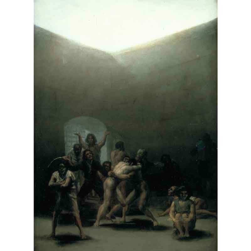 Πίνακας σε καμβά Francisco de Goya - Yard with Lunatics - 1794