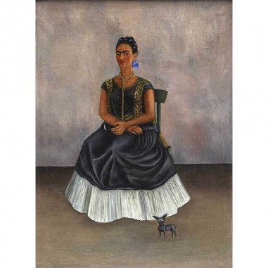 Πίνακας σε καμβά Frida Kahlo - Dog with Me