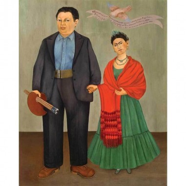 Πίνακας σε καμβά Frida Kahlo - Frida and Diego Rivera