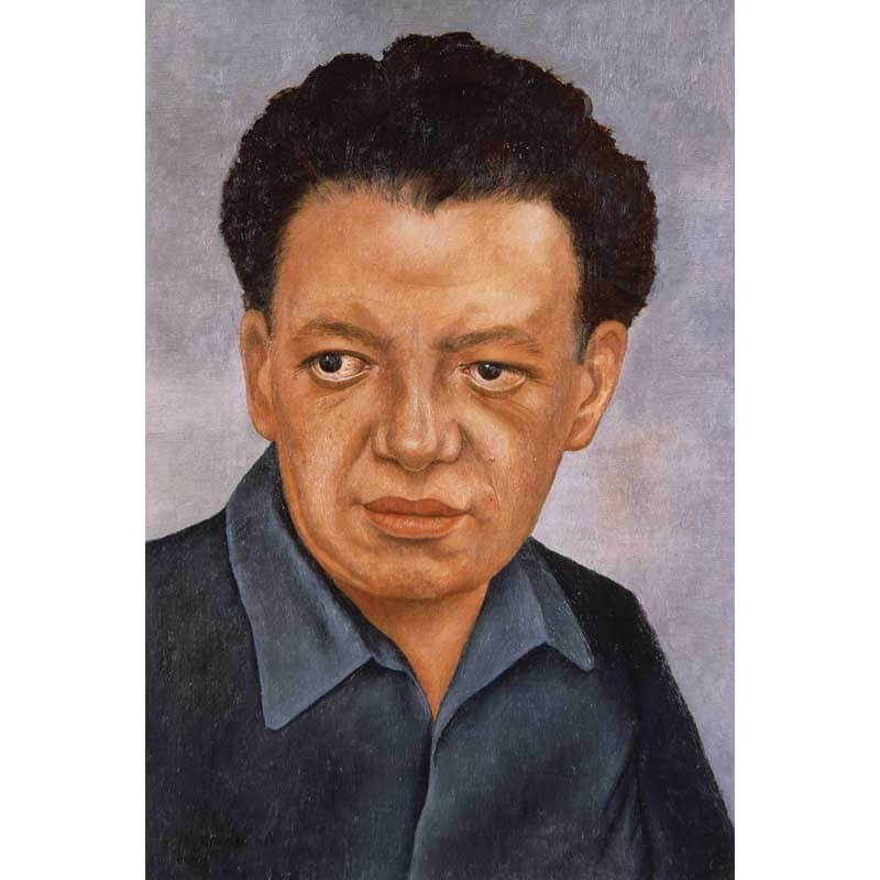 Πίνακας σε καμβά Frida Kahlo - Portait of Diego Rivera